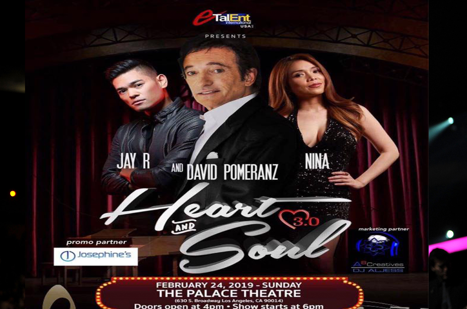 Heart And Soul 3.0 ft. Jay R, Nina And David Pomeranz Live In Los Angeles February 24, 2019