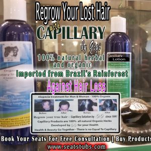 Regrow Hair Naturally with Capillary Cleansing Shampoo and Hair Grower Lotion by Gigi