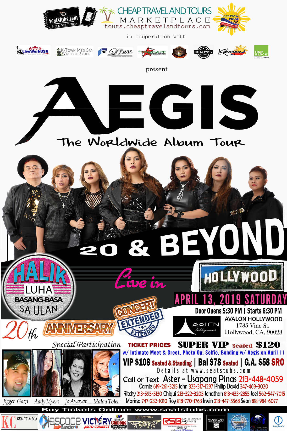 Sponsorship Opportunity – Aegis Band Live In Hollywood April 13, 2019