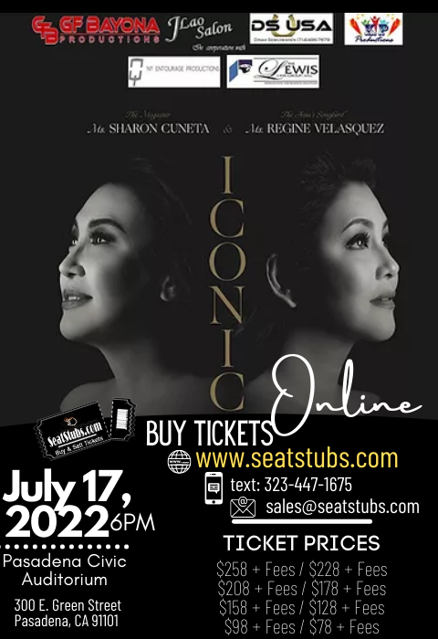Iconic US Tour 2022 Sharon Cuneta & Regine Velasquez Poster