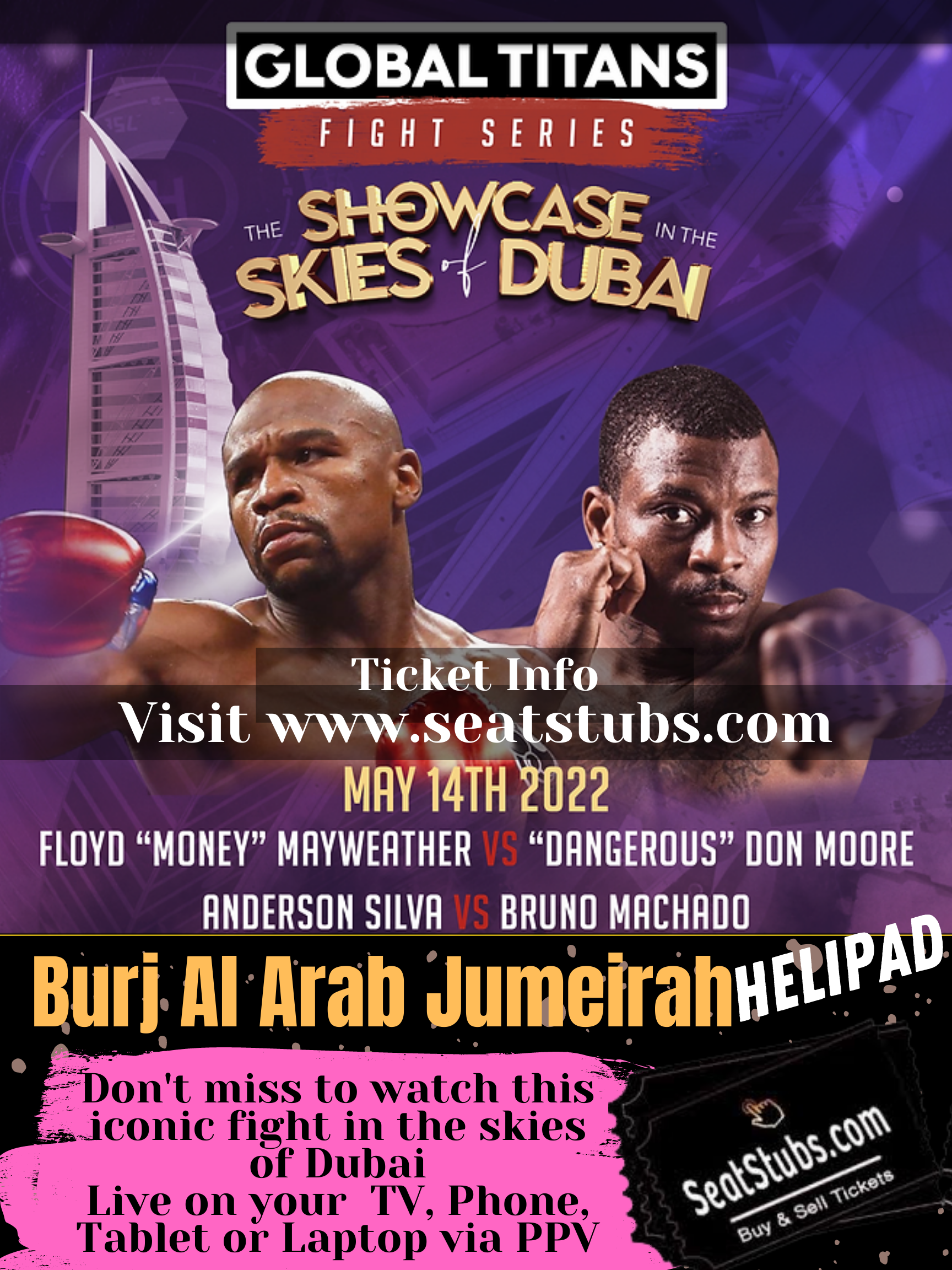 Global Titans at Burj Al Arab Jumeireh Dubai Poster