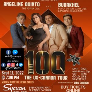 Angeline Quinto with Budakhel Concert in Sycuan Casino Resort September 11, 2022