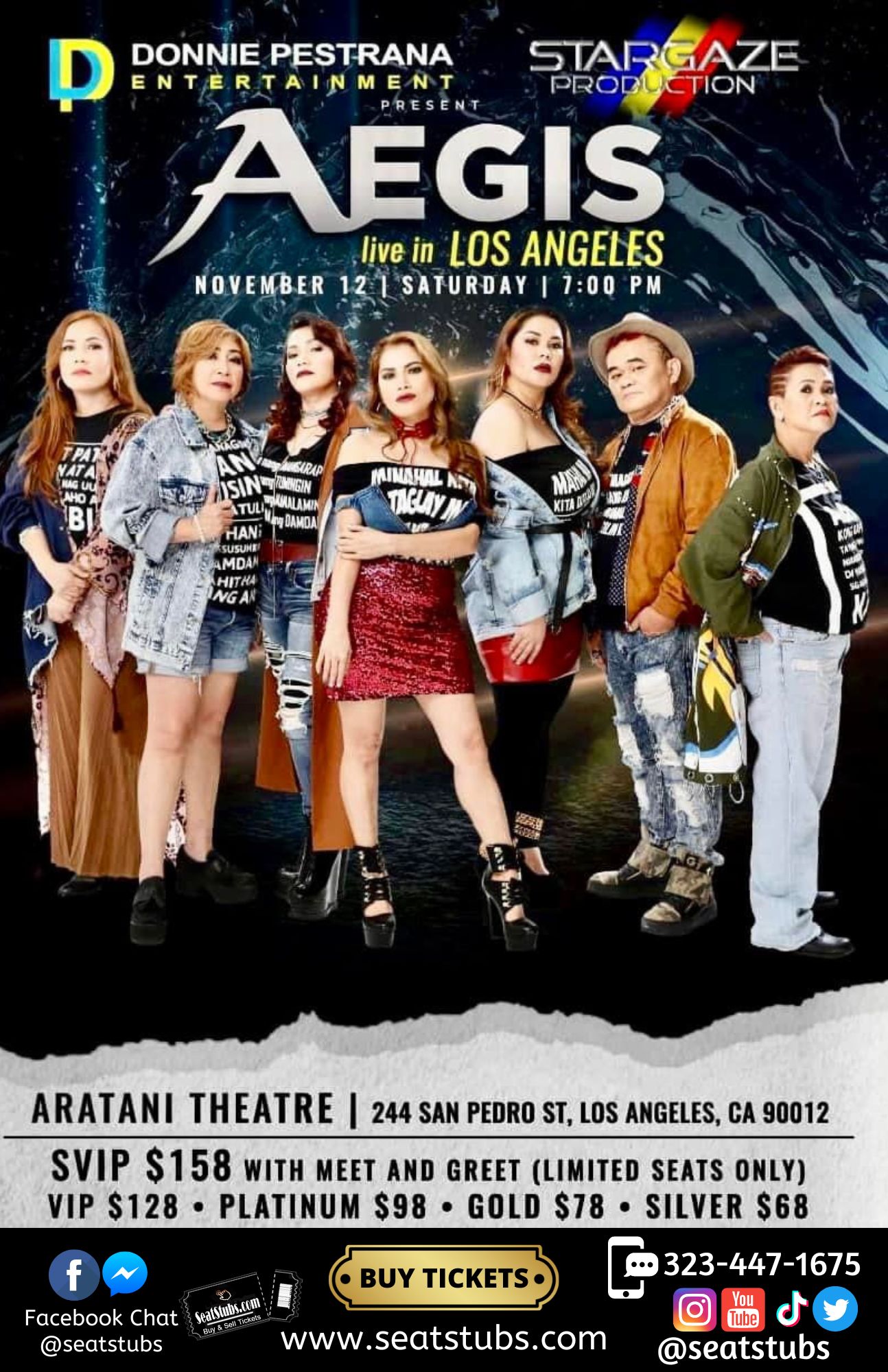 Aegis Band Aratani Theatre Los Angeles November 12, 2022 Buy Tickets