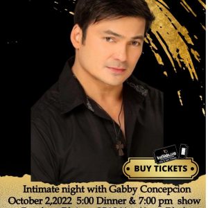 Gabby Concepcion Bamboo Bistro Intimate Night October 2, 2022