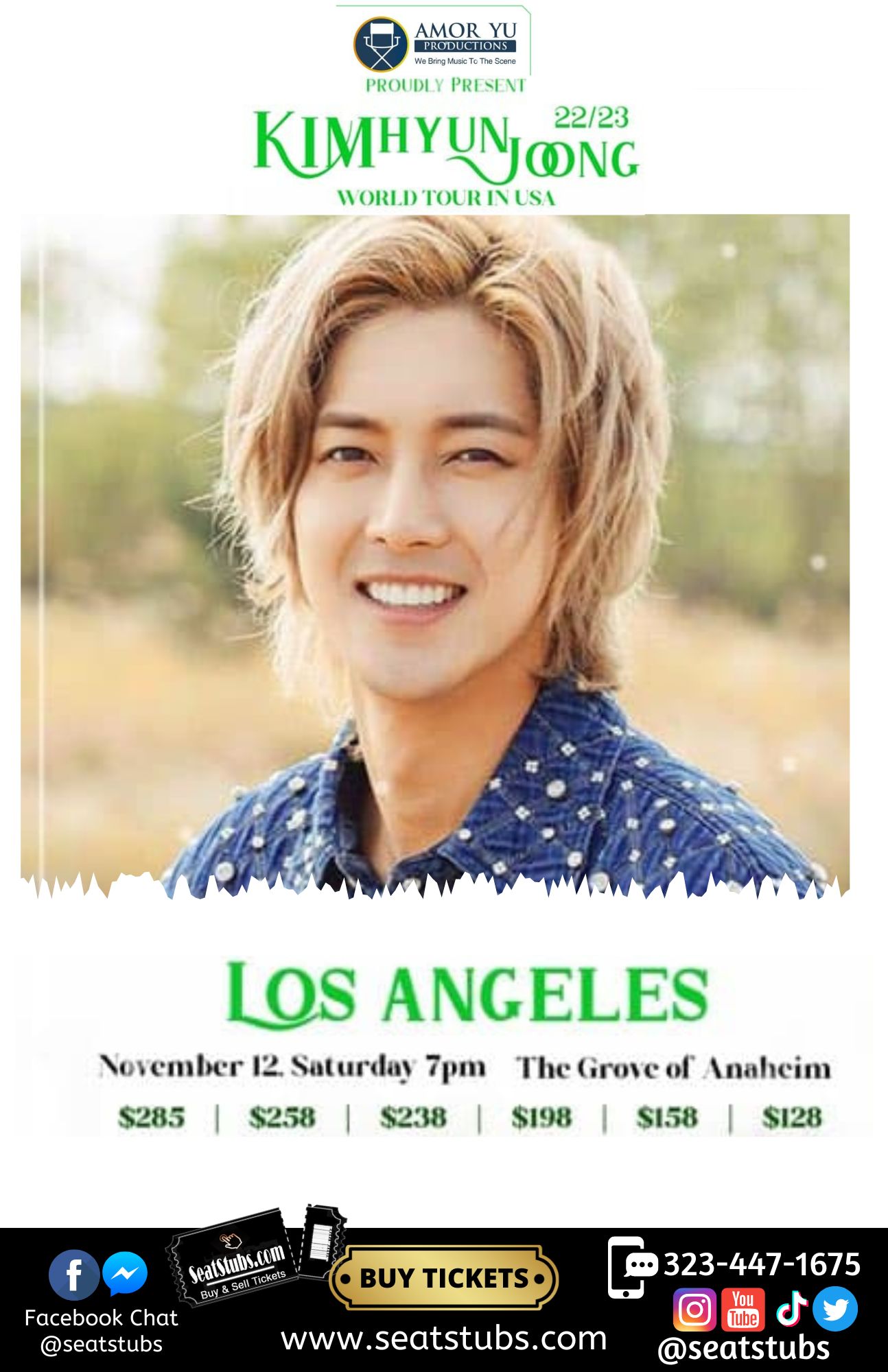 Kim Hyun-Joong Voice Over Flower Star 2223 World Tour Anaheim, Nov 12, 22