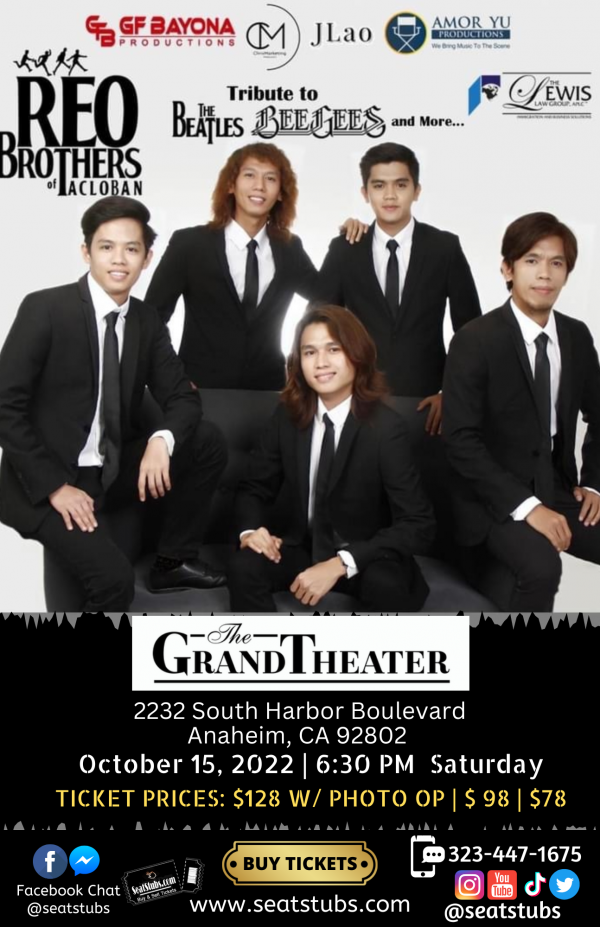 REO BROTHERS LIVE ANAHEIM AT GRAND THEATER OCT 15, 2022